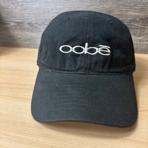 Oobe Hat Cap Strap Back Black Spell Out‎ Logo One Size Adjustable